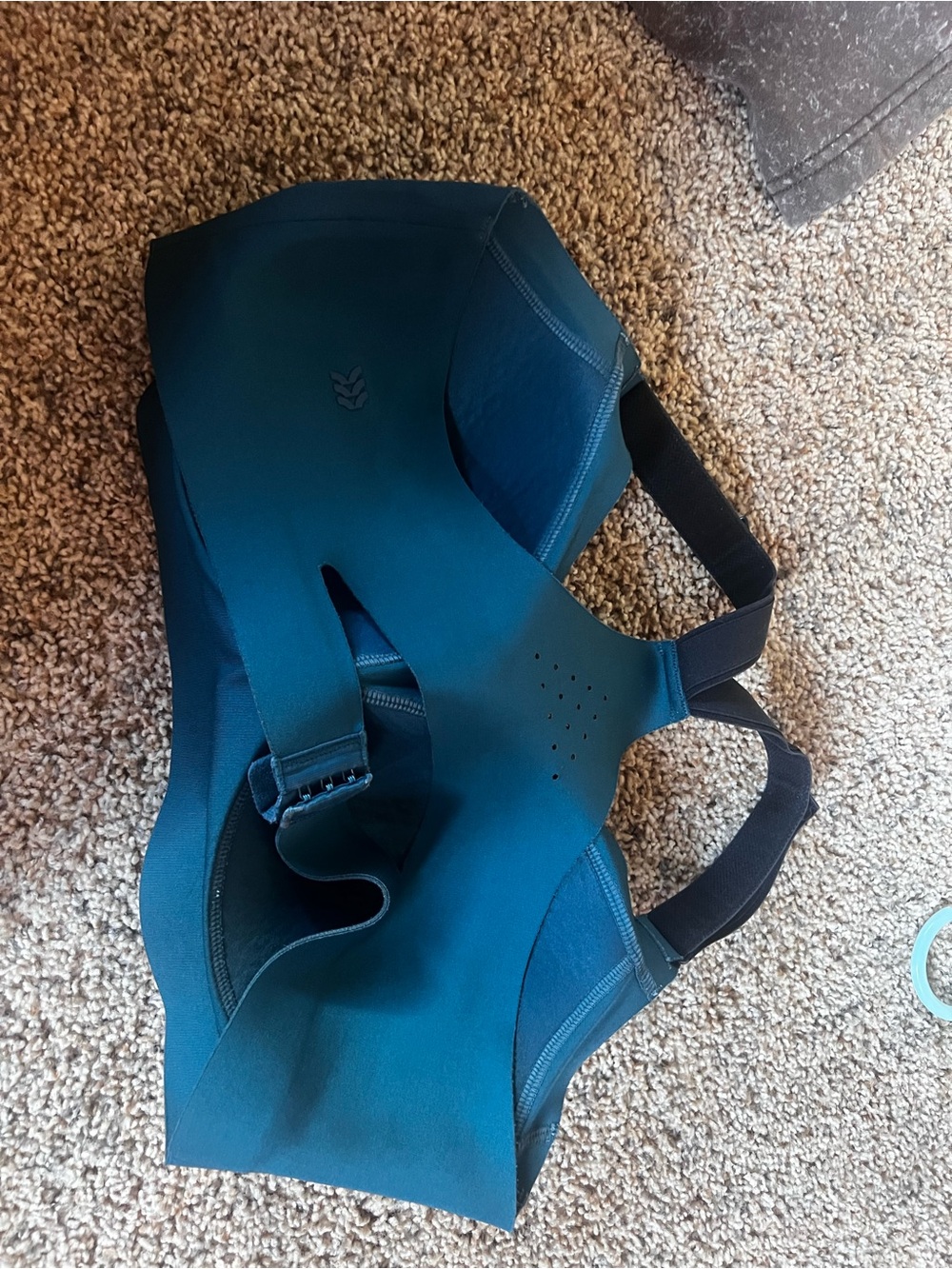 all in motion Teal Seamless Racerback Sports Bra - Picture 2 of 3